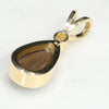 Natural Australian Boulder Opal and Diamond 18k Gold Pendant Code -GPA133