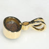Natural Australian Boulder Opal and Diamond 18k Gold Pendant Code -GPA138