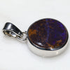 Silver Opal Pendant Side View