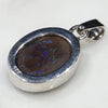 Silver Solid Opal Pendant Rear View