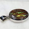 Silver Opal Pendant Side View