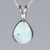Natural Australian Boulder Opal Silver Pendant
