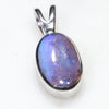 Natural Australian Boulder Opal  Silver Pendant with Silver Chain Code - SPA264