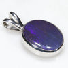 Silver Opal Pendant Side View