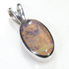 Sterling Silver - Solid Boulder Opal