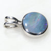 Natural Australian Boulder Opal  Silver Pendant with Silver Chain (8mm x 8mm)  Code -SPA279