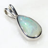 Natural Australian Boulder Opal  Silver Pendant with Silver Chain (10mm x 6mm) Code -SPA265