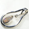 Silver Opal Pendant Side View