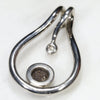 Silver Solid Opal Pendant Rear View