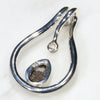 Silver Solid Opal Pendant Rear View
