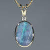 Solid Boulder Opal Pendant