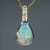 Solid Australian Boulder Opal Pendant