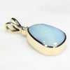 Natural  Australian Boulder  Opal  and Diamond Gold Pendant Code -GPA152
