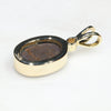 Natural  Australian Boulder  Opal and Diamond Gold Pendant Code -GPA150