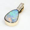 Beautiful Australian Boulder Opal Gold Pendant