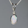 Australian Opal and Diamond Pendant