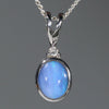 Blue Opal Pendant Sterling Silver