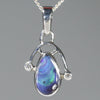 Australian Opal and Diamond Pendant