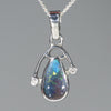 Australian Opal and Diamond Pendant