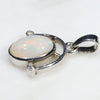 Silver Opal Pendant Side View