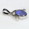 Silver Opal Pendant Side View