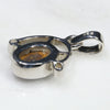 Silver Solid Opal Pendant Rear View