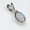 Bright little opal colours dance around the opal