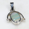 Elegant Silver Opal Pendant Design