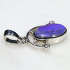 Silver Opal Pendant Side View