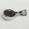 Natural Australian Boulder Opal and Diamond Silver Pendant with Silver Chain Code -SD14