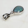 Natural Australian Boulder Opal and Diamond Silver Pendant with Silver Chain Code -SD20