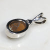 Natural Australian Boulder Opal and Diamond Silver Pendant with Silver Chain Code -SD26