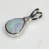 Solid Boulder Opal-Sterling Silver-Natural Diamond