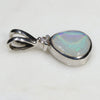 Silver Opal Pendant Side View