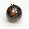 Australian Boulder Matrix Opal Silver Loop Pendant with Silver Chain