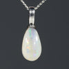 Natural Australian Boulder Opal Silver Pendant