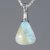 Natural Australian Solid Boulder Opal Pendant