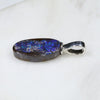 Australian Boulder Opal Silver Pendant with Silver Chain (15mm x 7mm) Code -SPA294