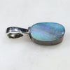 Australian Boulder Opal Silver Loop Pendant with Silver Chain Code -SPA299