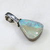Australian Boulder Opal Silver Loop Pendant with Silver Chain Code -SPA284