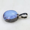 Australian Boulder Opal Silver Loop Pendant with Silver Chain