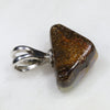 Australian Boulder Opal Silver Pendant with Silver Chain (9mm x 14mm) Code -SPA285