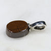 Australian Boulder Opal Silver Loop Pendant with Silver Chain