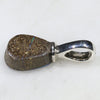 Australian Boulder Opal Silver Loop Pendant with Silver Chain