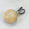 Silver Opal Pendant Side View