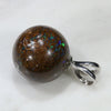 Australian Boulder Matrix Opal Silver Loop Pendant with Silver Chain Code -SB26