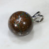 Australian Boulder Matrix Opal Silver Loop Pendant with Silver Chain Code -SB26