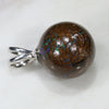 Australian Boulder Matrix Opal Silver Loop Pendant with Silver Chain Code -SB26