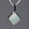 Natural Australian Boulder Opal Silver Pendant with Silver Chain Code -SDA242