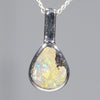 Natural Australian Solid Boulder Opal Pendant